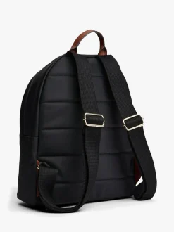 Tommy Hilfiger Black/White Dome Backpack New