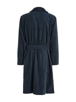 Tommy Hilfiger Blue 100% Cotton Icon Bathrobe