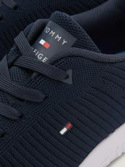 Tommy Hilfiger Blue Corporate Knit Runner Trainers Online