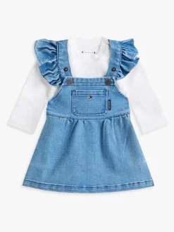 Tommy Hilfiger Blue Denim Dungarees Outlet