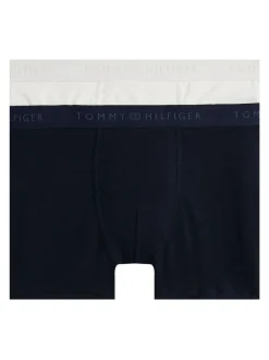 Tommy Hilfiger Blue Essential Stretch Trunks 2-Pack Discount