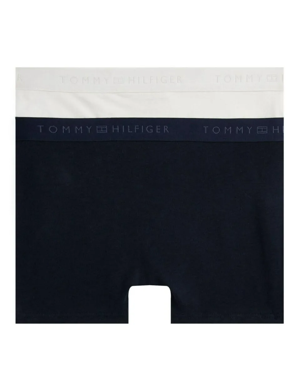 Tommy Hilfiger Blue Essential Stretch Trunks 2-Pack Discount