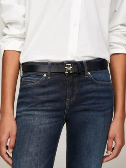 Tommy Hilfiger Blue Logo Belt Outlet