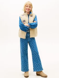 Tommy Hilfiger Blue Mabel Floral Print Wide Leg Jeans Discount