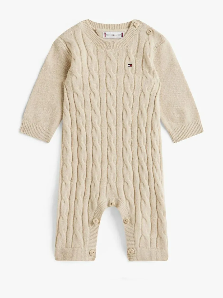 Tommy Hilfiger Brown Cable Knit Relaxed Bodysuit Online