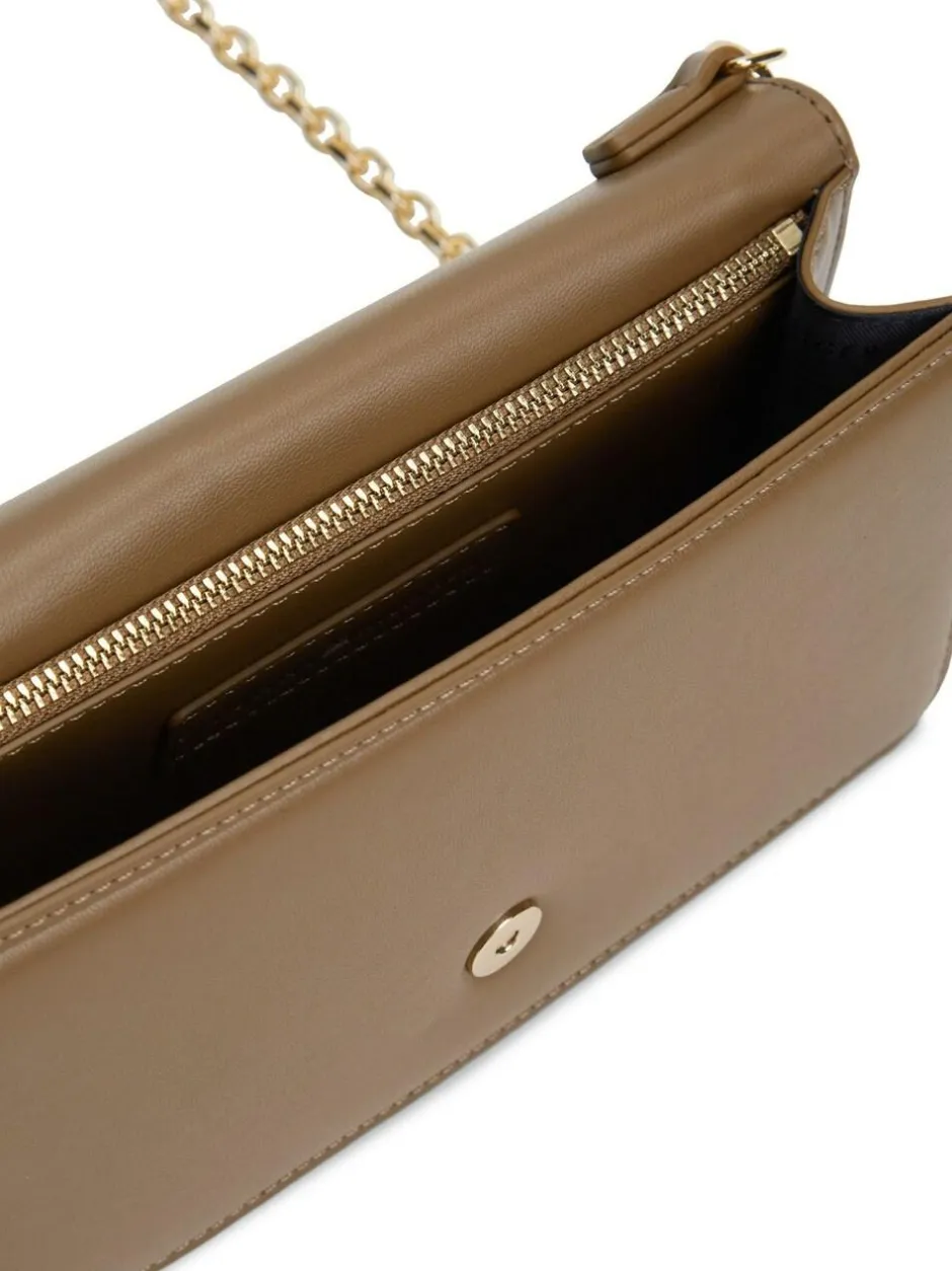 Tommy Hilfiger Heritage Monogram Plaque Clutch Brown Outlet