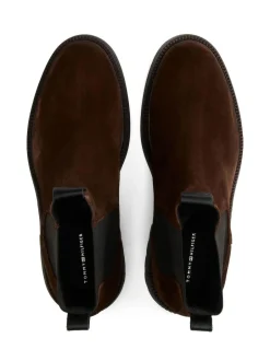 Tommy Hilfiger Brown Lightweight Suede Chelsea Boots Best