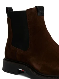 Tommy Hilfiger Brown Lightweight Suede Chelsea Boots Best