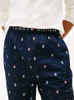 Tommy Hilfiger White Henley Woven Pyjamas Set Gift Box Best
