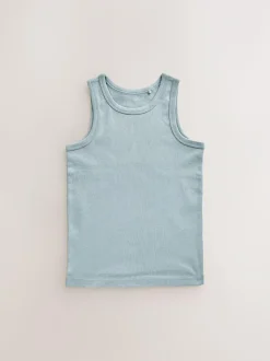 Next Cotton Vests 10 Pack (1.5-16yrs) Tonal Blue Discount