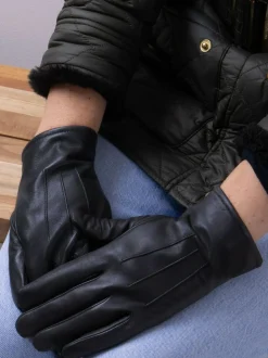 Totes 3 Point Smartouch Winter Leather Gloves Black Online