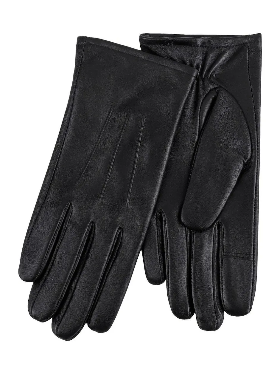 Totes 3 Point Smartouch Winter Leather Gloves Black Online