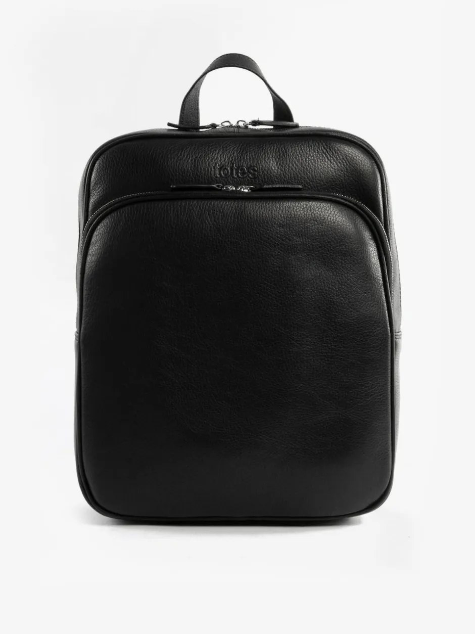 Totes Genuine Leather Backpack Black Outlet