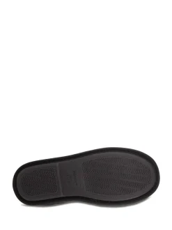 Totes Mens Isotoner Sport Quilted Mule Slippers Black Outlet