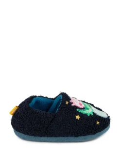 Totes Blue Childrens George Pig Winter Slippers Clearance
