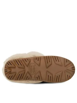 Totes Brown Ladies Isotoner Real Suede Bootie Slippers Best