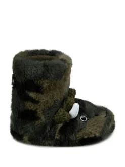 Totes Green Childrens Dinosaur Bootie Winter Slippers Best