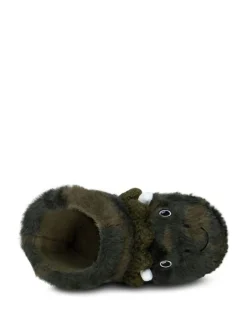Totes Green Childrens Dinosaur Bootie Winter Slippers Best