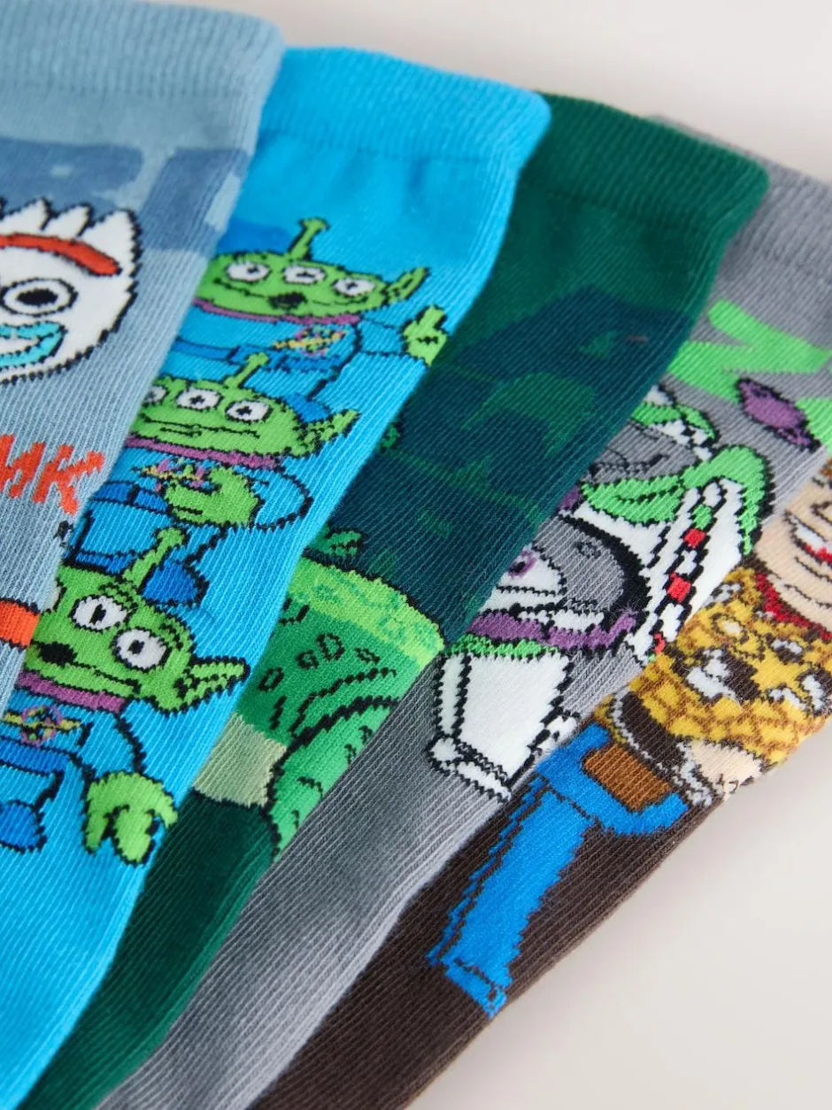 Next Toy Story Character Cotton Rich Socks 5 Pack New