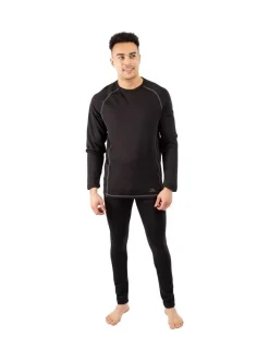 Trespass Adults Sandler Black Base Layer Set Best