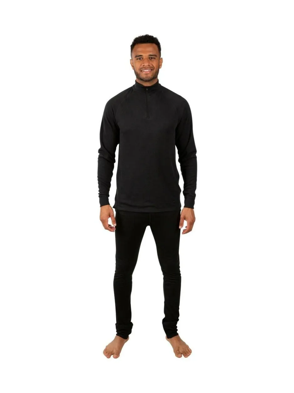 Trespass Adults Unite360 Black Base Layer Set Clearance