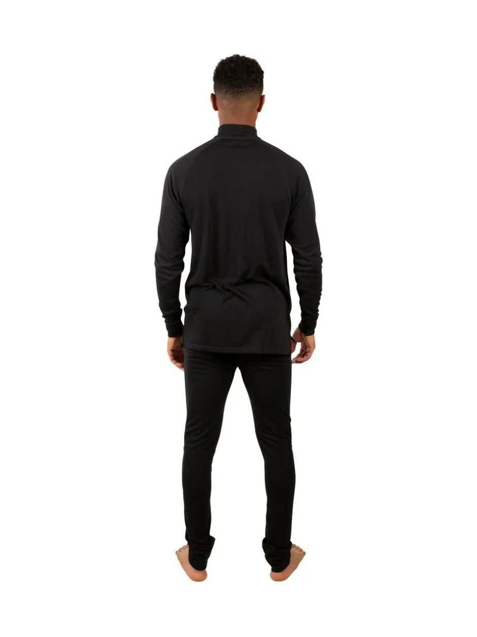 Trespass Adults Unite360 Black Base Layer Set Clearance