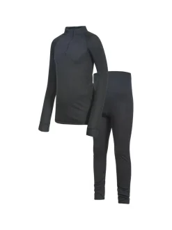 Trespass Adults Unite360 Black Base Layer Set Clearance