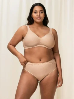 Triumph Modern Soft Cotton Non Wired Bra Nude Discount