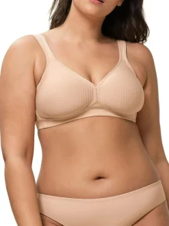 Triumph Modern Soft Cotton Non Wired Bra Nude Discount