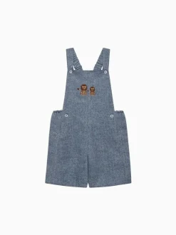 Trotters London Blue Lion Alfie Bib Shorts Hot
