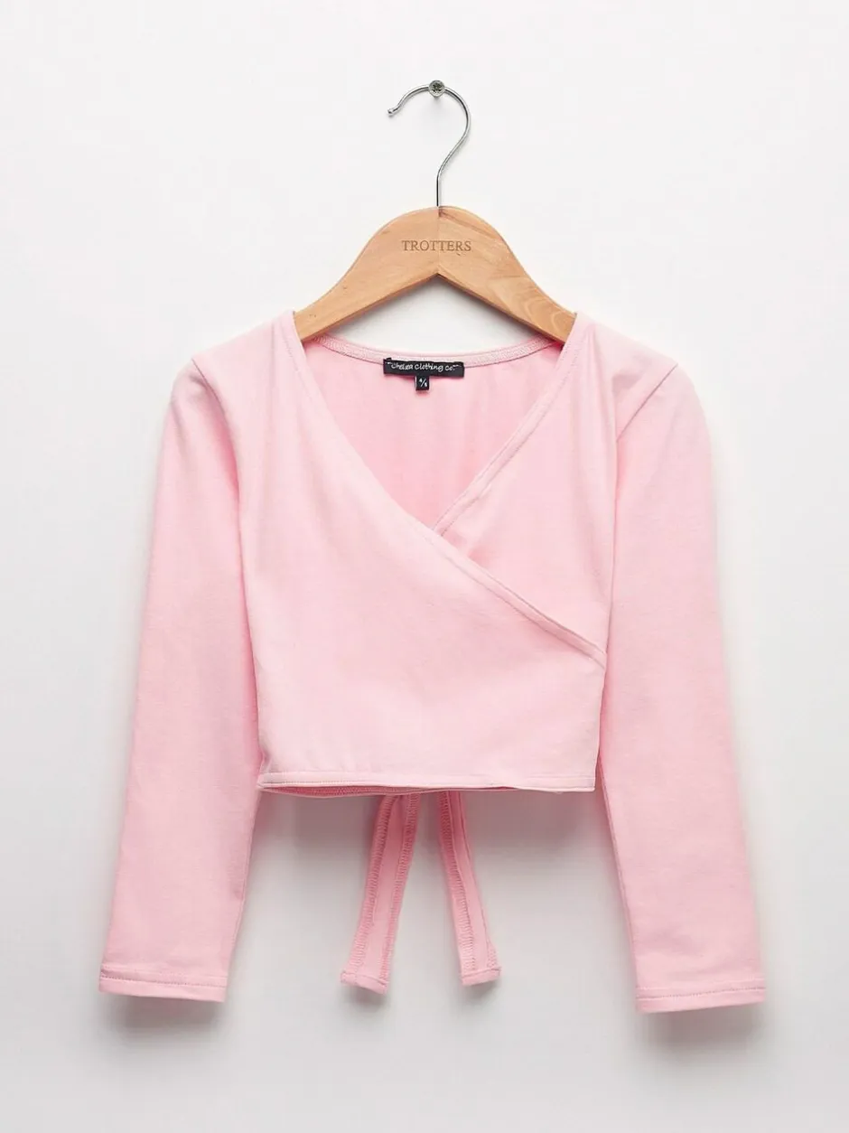 Trotters London Pink Ballet Cardigan Best