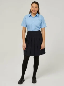 Trutex Navy 18" Stitch Down Permanent Pleats School Skirt (10-17 Yrs) Outlet