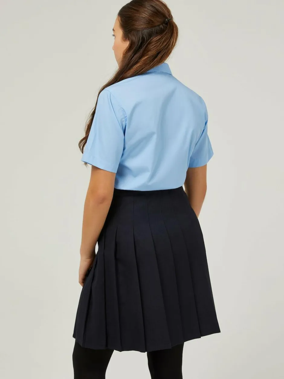 Trutex Navy 18" Stitch Down Permanent Pleats School Skirt (10-17 Yrs) Outlet