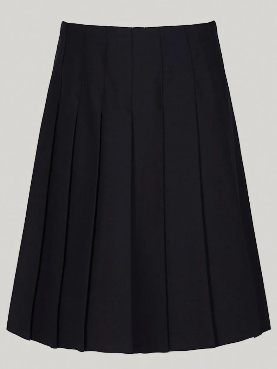 Trutex Navy 18" Stitch Down Permanent Pleats School Skirt (10-17 Yrs) Outlet