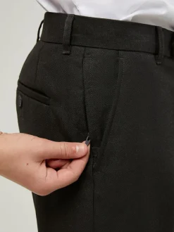Trutex Senior Boys Slim Leg Charcoal School Trousers New