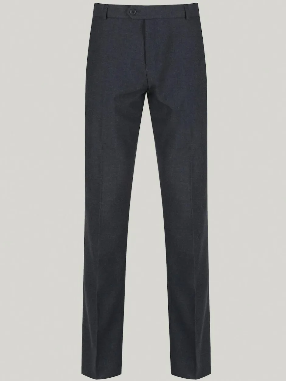 Trutex Shorter Length Slim Leg Senior Boys Grey School Trousers Best