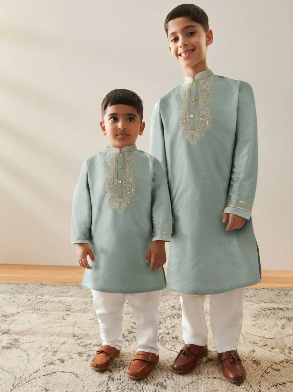 Next Turqouise Blue Eid Kurta (3mths-16yrs) Clearance