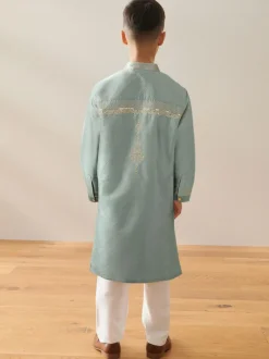 Next Turqouise Blue Eid Kurta (3mths-16yrs) Clearance