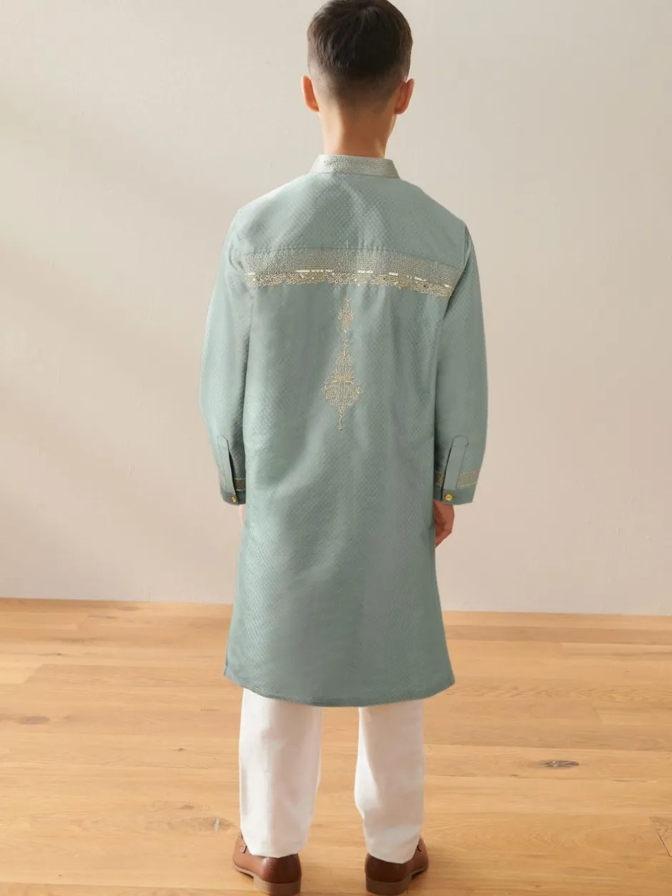 Next Turqouise Blue Eid Kurta (3mths-16yrs) Clearance