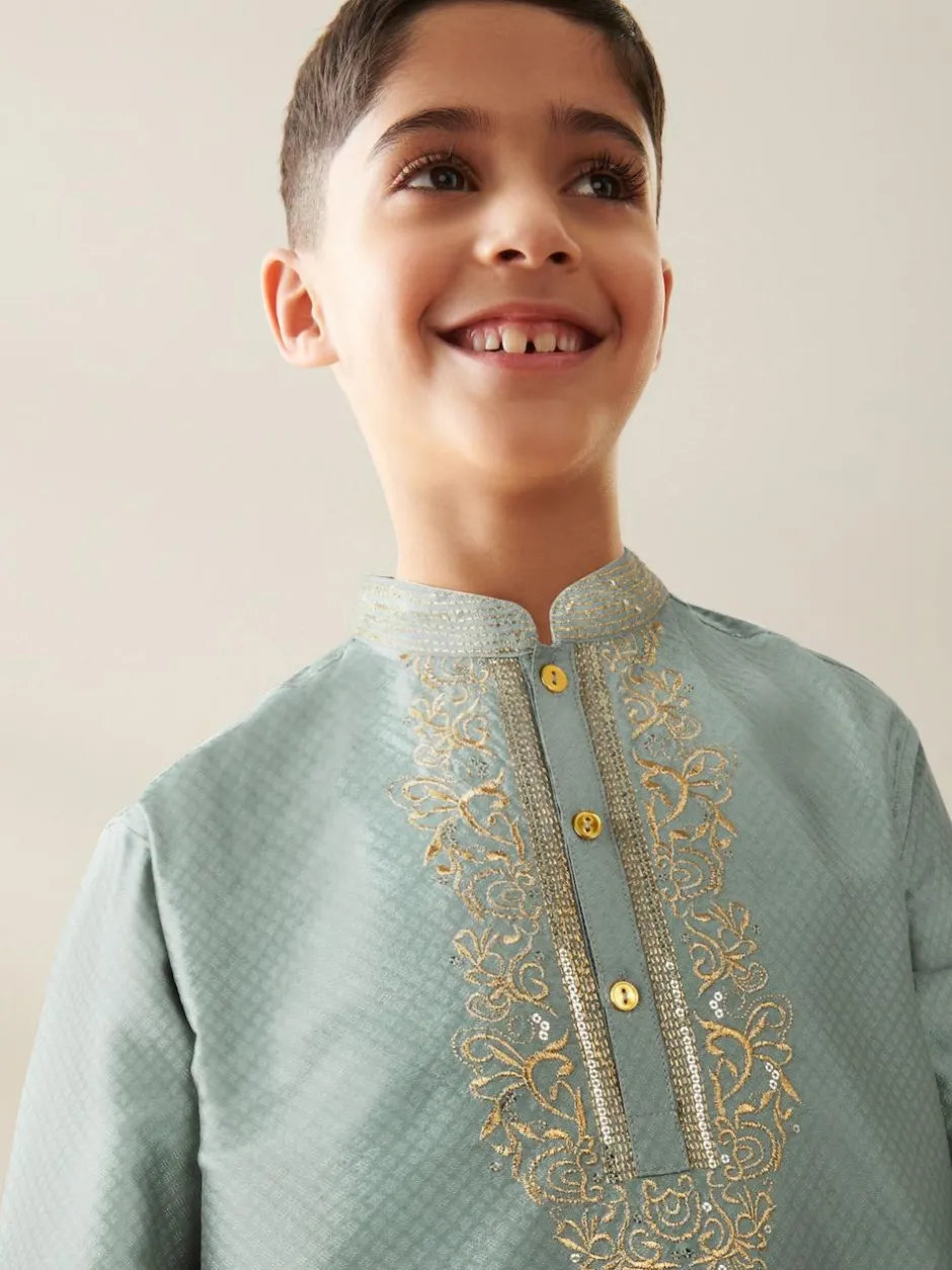 Next Turqouise Blue Eid Kurta (3mths-16yrs) Clearance