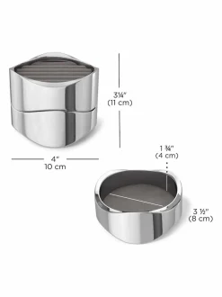 Umbra Chrome Wavy Jewelry Organizer Hot