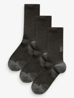 Under Armour Crew Performance Tech Crew Socks 3 Pack Black Clearance