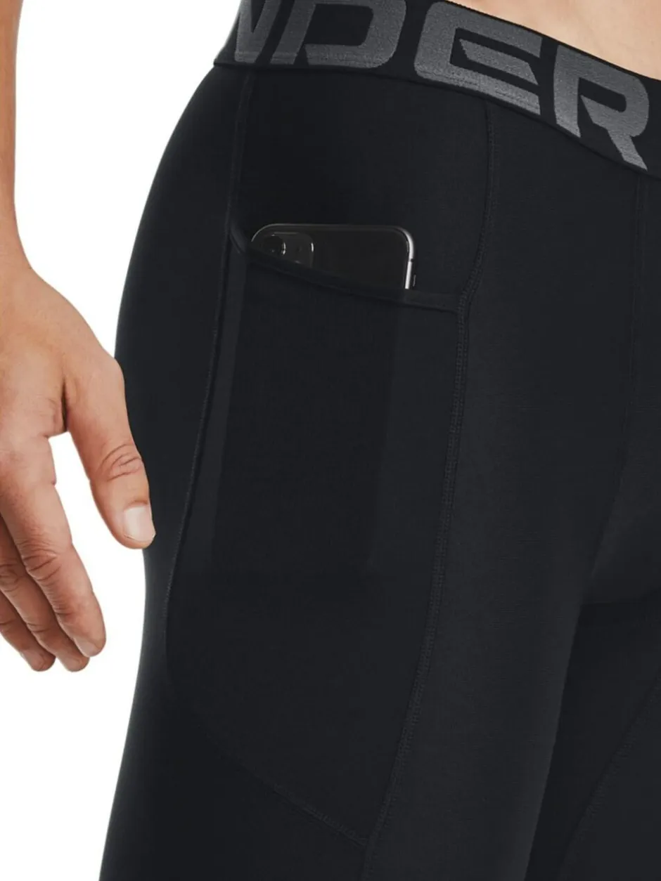 Under Armour Heat Gear Long Shorts Black Sale