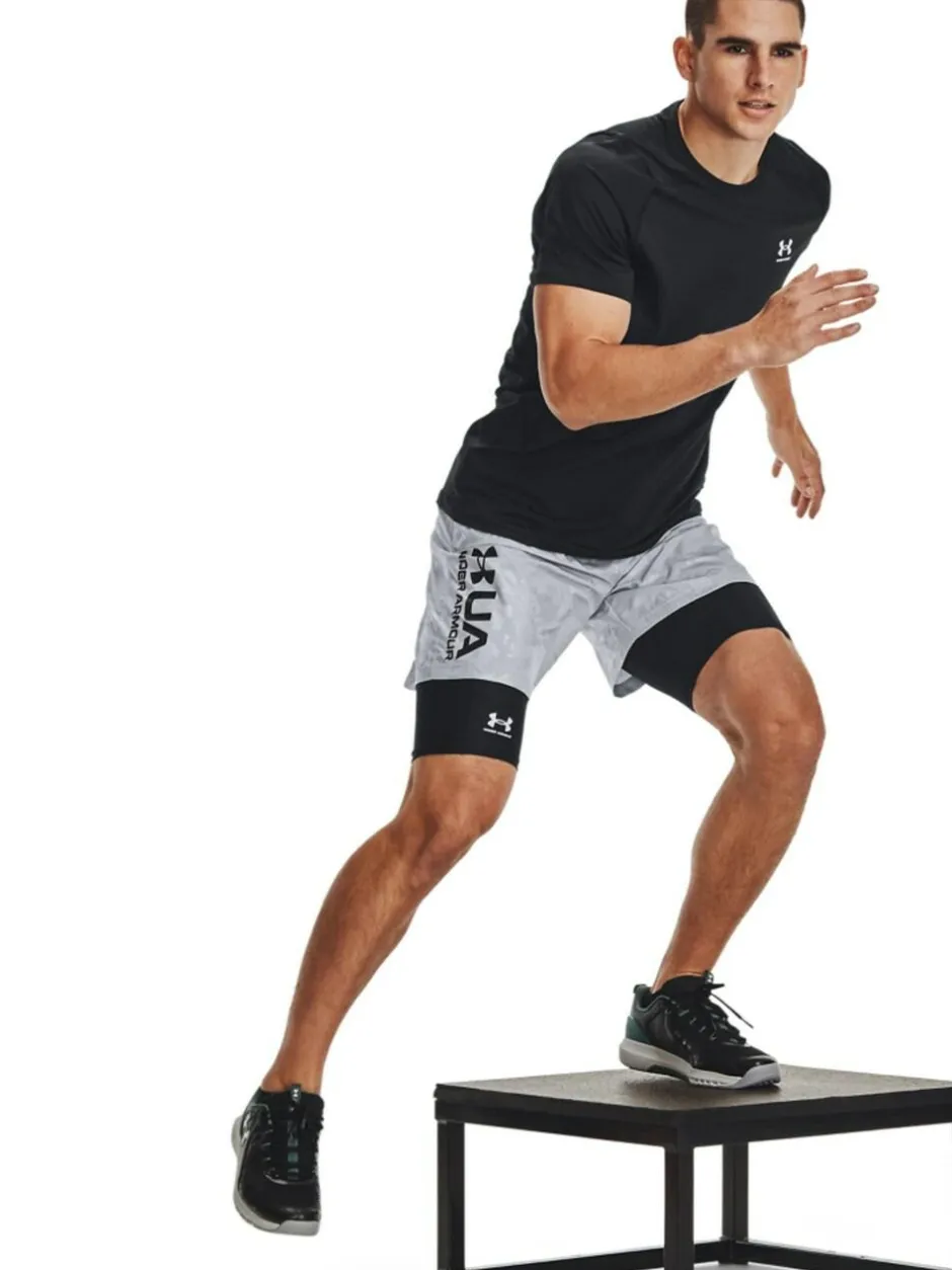 Under Armour Heat Gear Long Shorts Black Sale