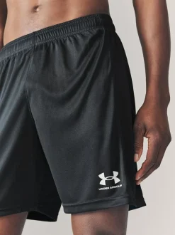 Under Armour Challenger Knit Shorts Black/White Clearance