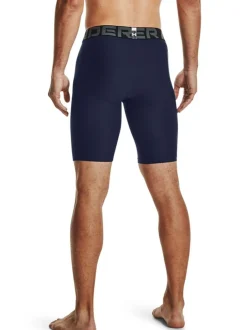 Under Armour Heat Gear Long Shorts Blue Hot