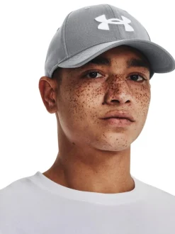 Under Armour Grey/White Mens UA Blitzing Hat Best
