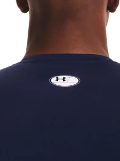 Under Armour HeatGear Base Layer T-Shirt Navy/White Online