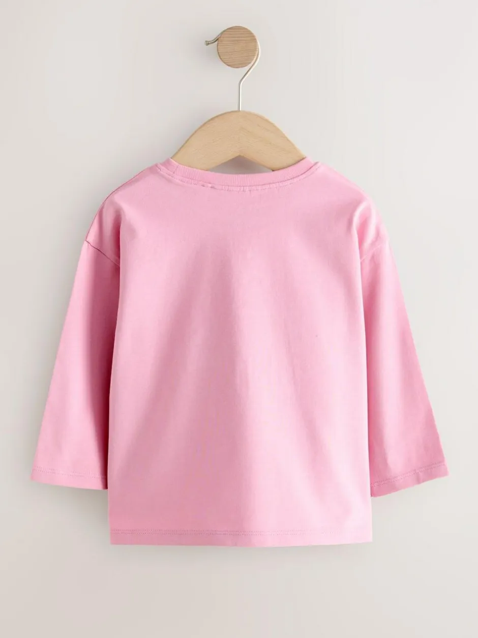 Next Character Long Sleeve Tops 3 Pack (3mths-7yrs) Unicorn Hot