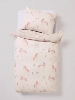 Next Supersoft 100% Brushed Cotton Duvet Cover and Pillowcase Set Unicorn Discount